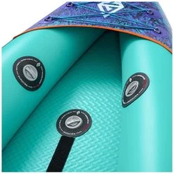 Aquatone Blast 13'6" Recreational Kayak 3-Person Green-Purple -Surf Promotiewinkel aquatone blast 13 6 recreational kayak 3 person green purple 4
