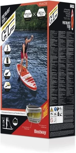 Bestway Hydro-Force Fastblast 12'6 Tech Set Red -Surf Promotiewinkel bestway hydro force fastblast 12 6 tech set red 4