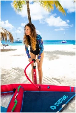 Duotone IRig One IInflatable Windsurf Sail S -Surf Promotiewinkel duotone irig one inflatable windsurf sail s white orange 5