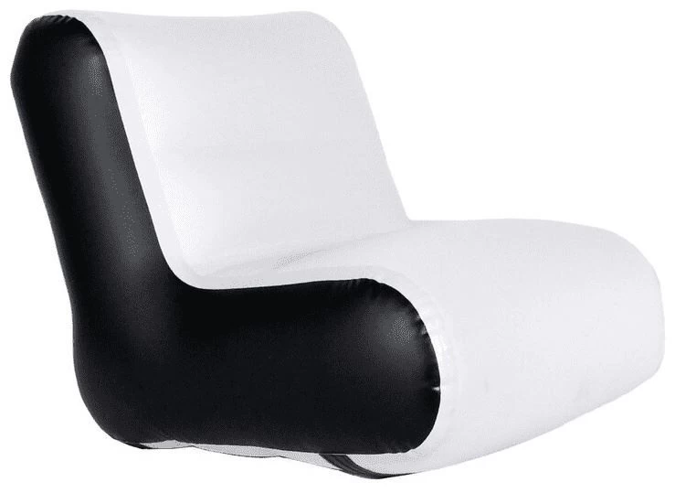 Nortik Opblaasbare Zitting Bright Grey-Black 3 Nortik Opblaasbare Zitting Bright Grey-Black