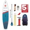 Red Paddle Co. Red Paddle Co 11'0 Sport MSL Inflatable SUP + Hybrid Tough Paddle White-Blue-Dark Blue -Surf Promotiewinkel red paddle co 11 0 sport msl inflatable sup hybrid tough paddle white blue dark blue 0