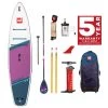Red Paddle Co. Red Paddle Co 11'0 Sport MSL Inflatable SUP + Hybrid Tough Paddle White-Purple-Dark Blue -Surf Promotiewinkel red paddle co 11 0 sport msl inflatable sup hybrid tough paddle white purple dark blue 0