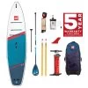 Red Paddle Co. Red Paddle Co 11'3 Sport MSL Inflatable SUP + Hybrid Tough Paddle White-Blue-Dark Blue -Surf Promotiewinkel red paddle co 11 3 sport msl inflatable sup hybrid tough paddle white blue dark blue 0