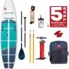 Red Paddle Co. Red Paddle Co 12'0 Compact MSL Inflatable SUP White-Teal-Dark Blue -Surf Promotiewinkel red paddle co 12 0 compact msl inflatable sup white teal dark blue 0 1