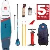 Red Paddle Co. Red Paddle Co 12'6 Sport MSL Inflatable SUP + Hybrid Tough Paddle White-Blue-Dark Blue -Surf Promotiewinkel red paddle co 12 6 sport msl inflatable sup hybrid tough paddle white blue dark blue 0