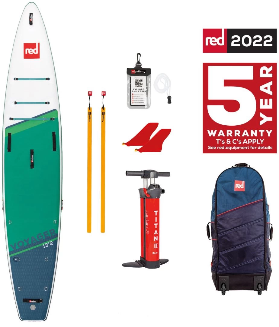 Red Paddle Co. Red Paddle Co 13'2 Voyager Plus MSL Inflatable SUP White-Green-Dark Blue 7 Red Paddle Co. Red Paddle Co 13'2 Voyager Plus MSL Inflatable SUP White-Green-Dark Blue - Afbeelding 5