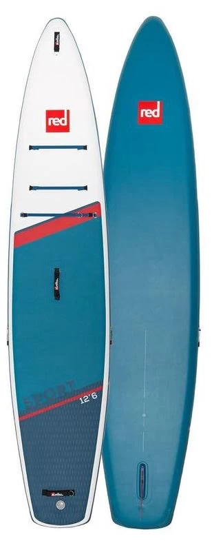 Red Paddle Co. Red Paddle Co Sport 12'6 Inflatable SUP 2021 Blue-White-Red 3 Red Paddle Co. Red Paddle Co Sport 12'6 Inflatable SUP 2021 Blue-White-Red