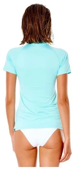 Rip Curl Golden Rays Short Sleeve UV Tee Women's -Surf Promotiewinkel rip curl golden rays s sl uv light aqua 10 m light aqua 1