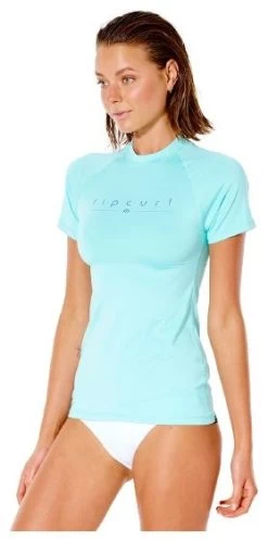 Rip Curl Golden Rays Short Sleeve UV Tee Women's -Surf Promotiewinkel rip curl golden rays s sl uv light aqua 10 m light aqua 2
