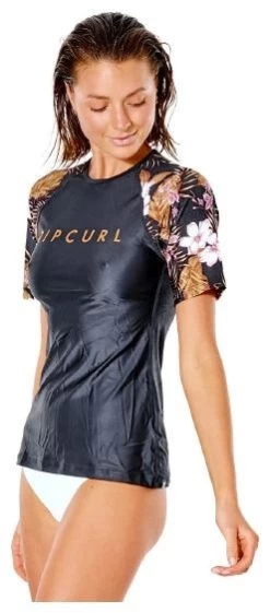 Rip Curl Playabella Relaxed Short Sleeve -Surf Promotiewinkel rip curl playabella relaxed short sleeve black gold 2 1